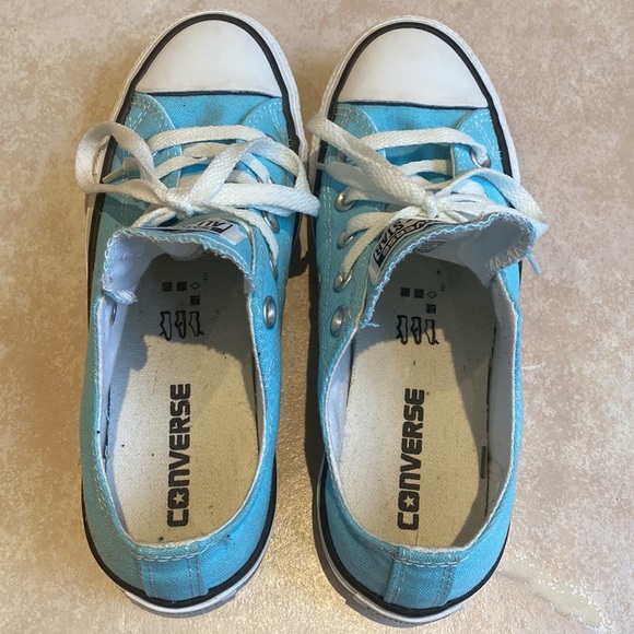 Sky Blue Converse Size 6 Women’s / 4 Men’s - Picture 5 of 8